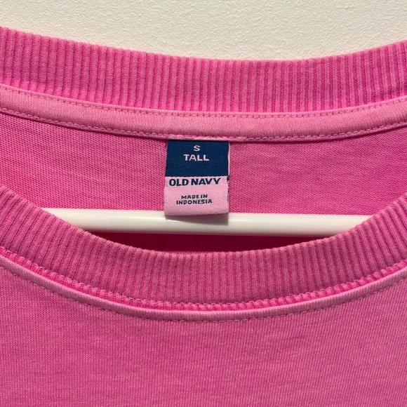 Old Navy T-Shirt Dress Pink Small Tall - Picture 4 of 4